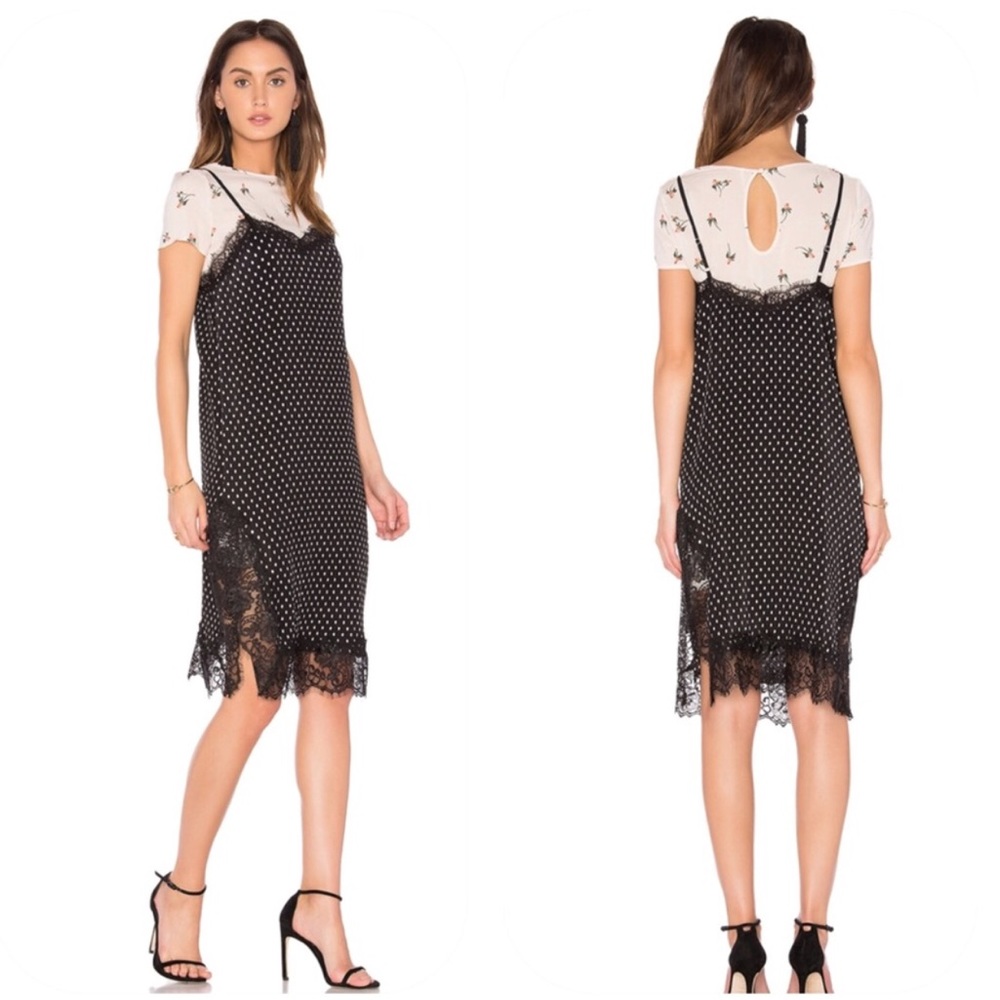 Free People Margot thin layered slip dress NWT